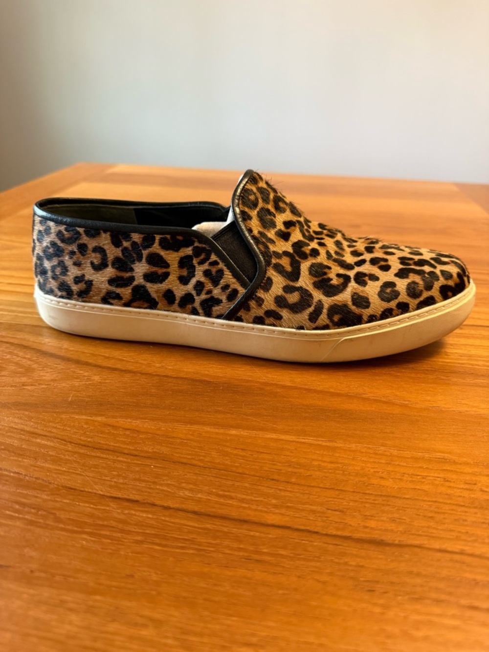 Cole Haan Women’s Ocelot Print Slip-On Sneakers - Tan/Black - Size 10